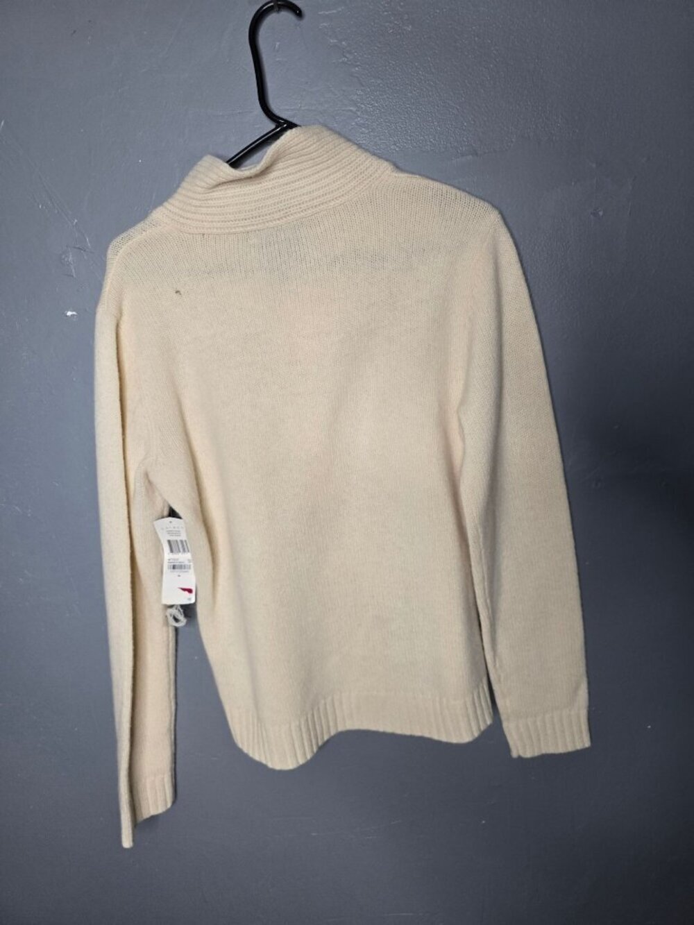 Lauren Ralph Lauren Cream Old Money Timeless Sweater Large Wool - Picture 3 of 15
